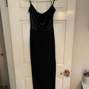 Long back loose fitting formal dress